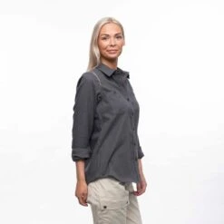 Bergans Of Norway Tovdal - Chemise De Marche Pour Femmes - Gris Foncé -Magasin Woolpower bergans of norway tovdal chemise de marche pour femmes gris fonce 4