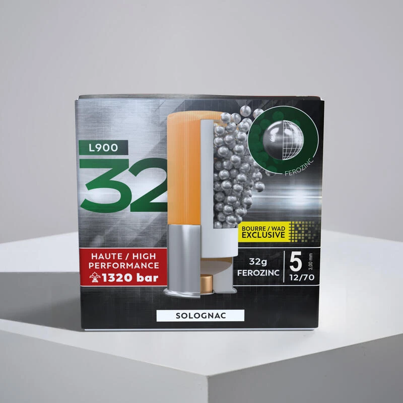 CARTOUCHE L900 32g BD CAL12/70 BILLE FEROZINC N°5 X25 CARTOUCHE L900 32g BD CAL12/70 BILLE FEROZINC N°5 X25 -Magasin Woolpower cartouche l900 32g bd cal1270 bille ferozinc n5