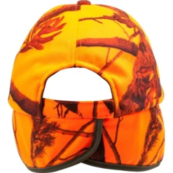 CASQUETTE CHASSE A RABAT CAMOUFLAGE ORANGE -Magasin Woolpower casquette chasse a rabat camouflage orange 9