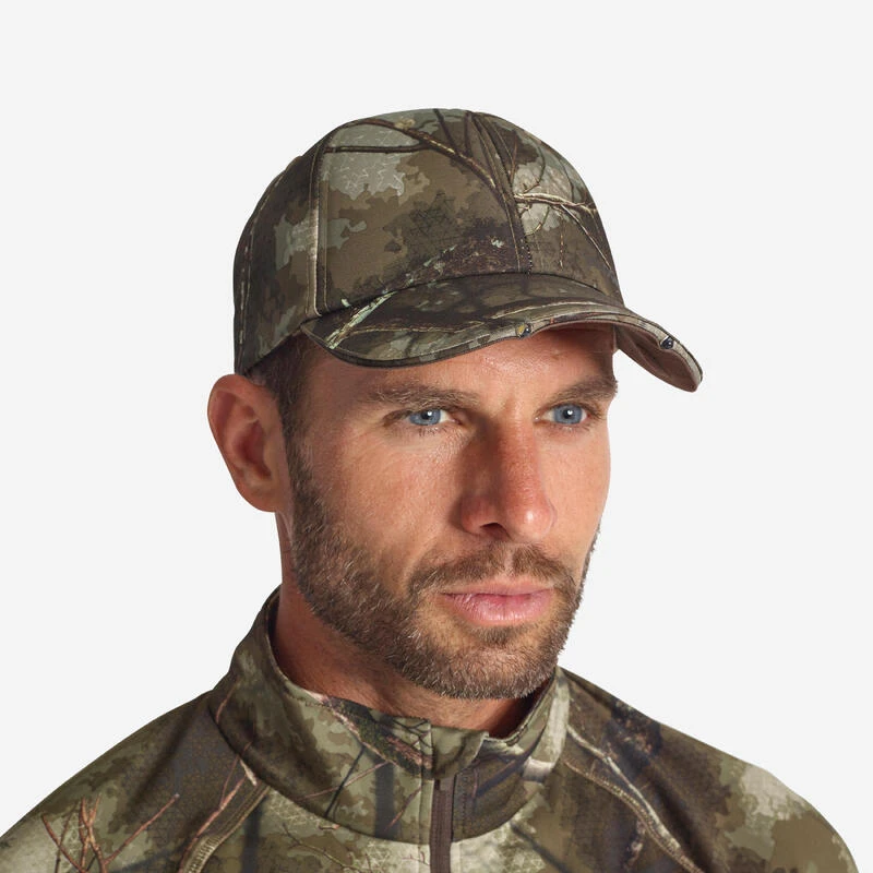 CASQUETTE ECLAIRANTE LED CAMOUFLAGE TREEMETIC CASQUETTE ECLAIRANTE LED CAMOUFLAGE TREEMETIC -Magasin Woolpower casquette eclairante led camouflage treemetic
