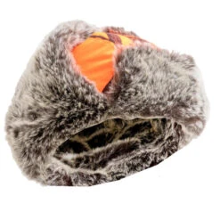 CHAPKA CHASSE CAMOUFLAGE ORANGE -Magasin Woolpower chapka chasse camouflage orange 6