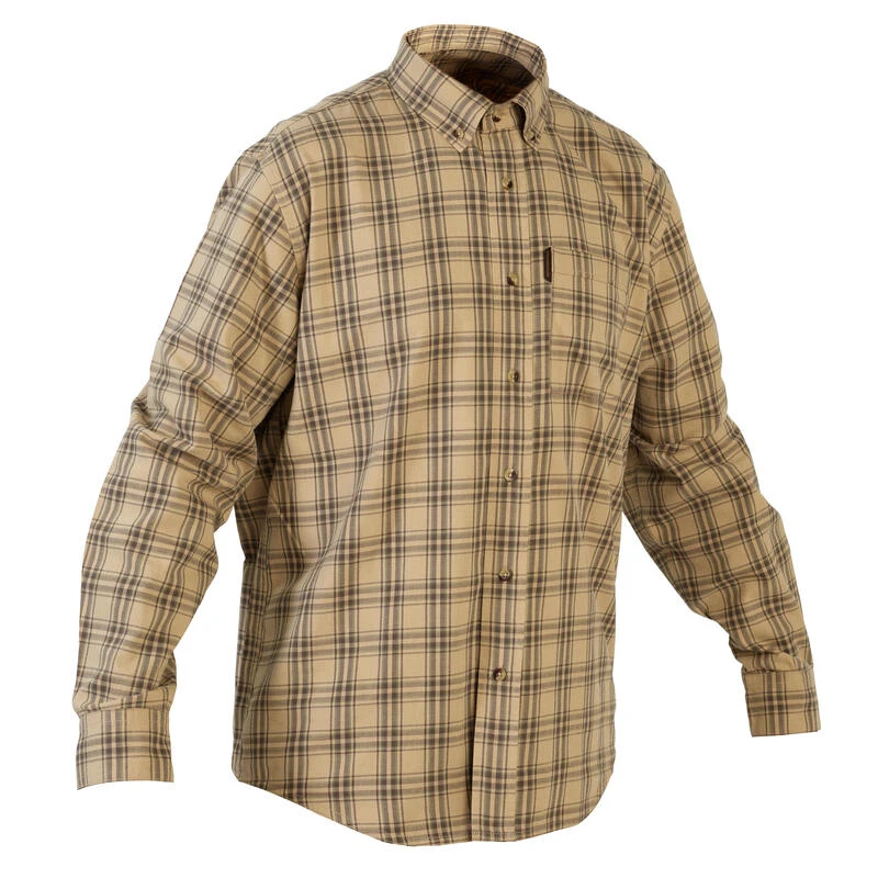 Chemise chasse coton manches longues respirant homme - 100 à carreaux beige. Chemise Chasse Coton Manches Longues Respirant Homme - 100 à Carreaux Beige. -Magasin Woolpower chemise chasse coton manches longues respirant homme 100 a carreaux beige