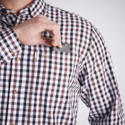 CHEMISE VERNEY CARRON À CARREAUX BLANCHE -Magasin Woolpower chemise verney carron a carreaux blanche 3