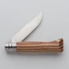 Couteau 8,5 Cm Inox Opinel N°8 Bouleau Lamellé Brun