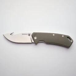 Couteau Chasse Pliant 8 Cm Gut Hook Vert Axis 80 -Magasin Woolpower couteau chasse pliant 8 cm gut hook vert axis 80 2