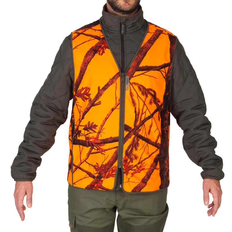 GILET CHASSE COMPACT SILENCIEUX CAMOUFLAGE FLUO GILET CHASSE COMPACT SILENCIEUX CAMOUFLAGE FLUO -Magasin Woolpower gilet chasse compact silencieux camouflage fluo 1
