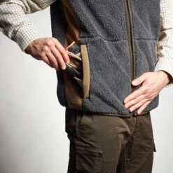 GILET POLAIRE SANS MANCHES MOUTONNE 500 GRIS -Magasin Woolpower gilet polaire sans manches moutonne 500 gris 6