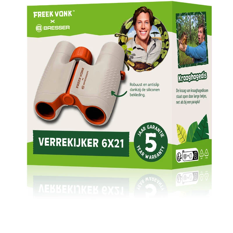 Jumelles pour enfants 6x21 FREEK VONK x BRESSER Très légères ! !! Jumelles Pour Enfants 6x21 FREEK VONK X BRESSER Très Légères ! !! -Magasin Woolpower jumelles pour enfants 6x21 freek vonk x bresser tres legeres 6