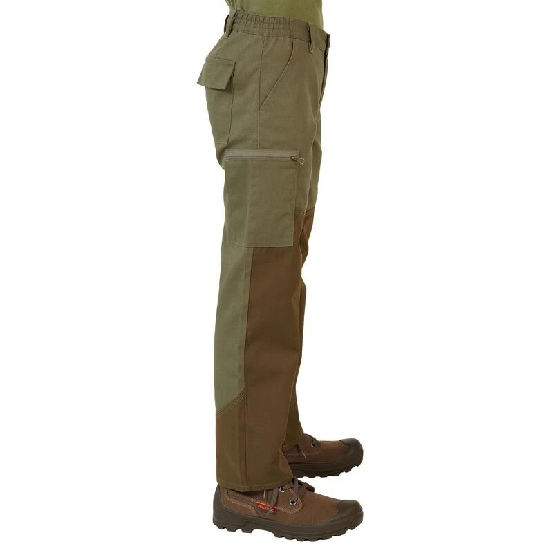 PANTALON RENFORT JUNIOR - 100 VERT ET MARRON PANTALON RENFORT JUNIOR - 100 VERT ET MARRON -Magasin Woolpower pantalon renfort junior 100 vert et marron 5