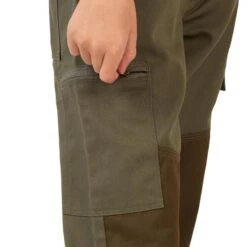 PANTALON RENFORT JUNIOR - 100 VERT ET MARRON 7 PANTALON RENFORT JUNIOR - 100 VERT ET MARRON -Magasin Woolpower pantalon renfort junior 100 vert et marron 7