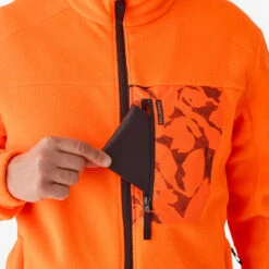 POLAIRE CHASSE 500 ORANGE FLUO -Magasin Woolpower polaire chasse 500 orange fluo 3