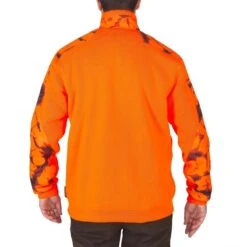 Pull Chasse Renfort Orange Fluo 500 -Magasin Woolpower pull chasse renfort orange fluo 500 2
