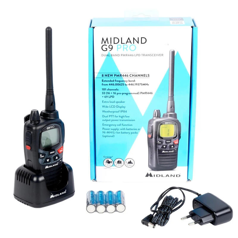 TALKIE WALKIE MIDLAND G9 PRO + OREILLETTES TALKIE WALKIE MIDLAND G9 PRO + OREILLETTES -Magasin Woolpower talkie walkie midland g9 pro oreillettes 5