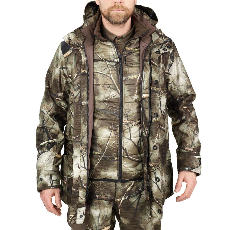 VESTE CHASSE CHAUDE ET IMPERMÉABLE 500 3 EN 1 TREEMETIC VESTE CHASSE CHAUDE ET IMPERMÉABLE 500 3 EN 1 TREEMETIC -Magasin Woolpower veste chasse chaude et impermeable 500 3 en 1 treemetic 1