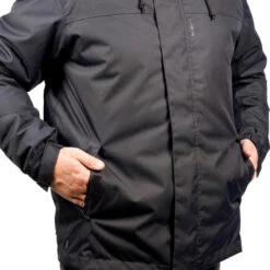 VESTE CHASSE CHAUDE IMPERMEABLE NOIRE 100 -Magasin Woolpower veste chasse chaude impermeable noire 100 6