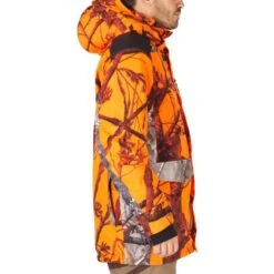 VESTE CHASSE IMPERMÉABLE CHAUDE SILENCIEUSE CAMO FLUO POSTE 500 -Magasin Woolpower veste chasse impermeable chaude silencieuse camo fluo poste 500 4