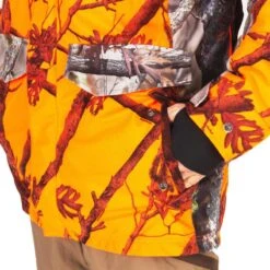 VESTE CHASSE IMPERMÉABLE CHAUDE SILENCIEUSE CAMO FLUO POSTE 500 -Magasin Woolpower veste chasse impermeable chaude silencieuse camo fluo poste 500 8