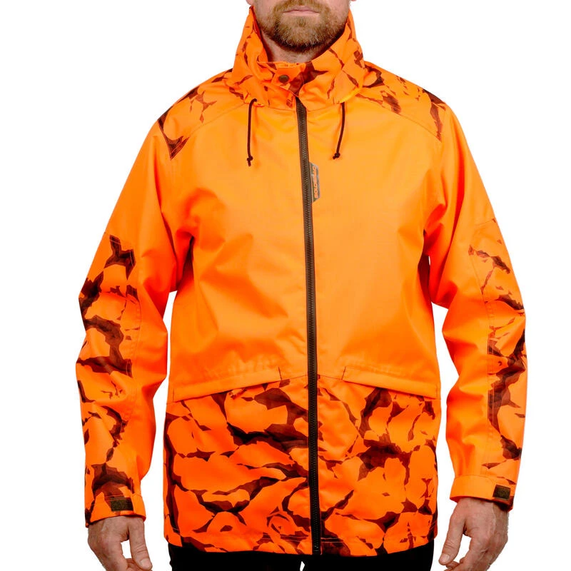 VESTE CHASSE RESISTANTE IMPERMEABLE ORANGE FLUO SUPERTRACK 100 VESTE CHASSE RESISTANTE IMPERMEABLE ORANGE FLUO SUPERTRACK 100 -Magasin Woolpower veste chasse resistante impermeable orange fluo supertrack 100 1