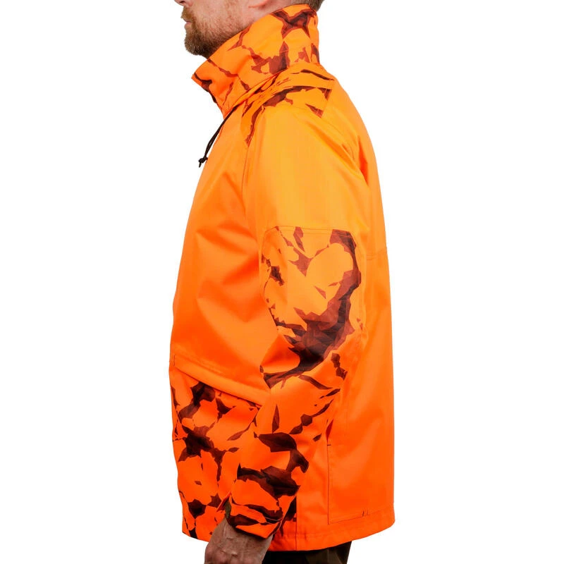 VESTE CHASSE RESISTANTE IMPERMEABLE ORANGE FLUO SUPERTRACK 100 VESTE CHASSE RESISTANTE IMPERMEABLE ORANGE FLUO SUPERTRACK 100 -Magasin Woolpower veste chasse resistante impermeable orange fluo supertrack 100 2