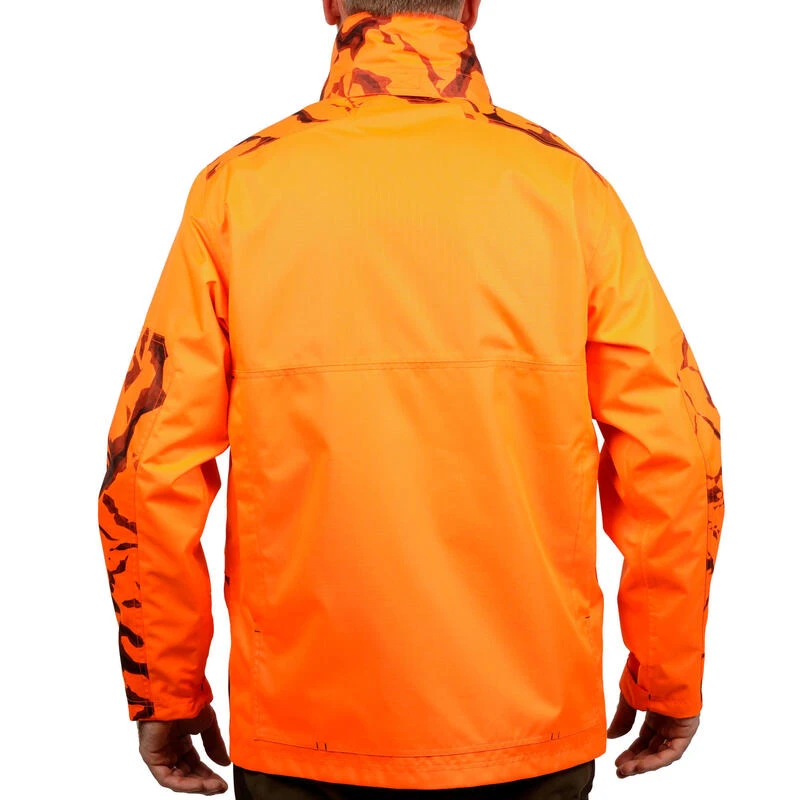 VESTE CHASSE RESISTANTE IMPERMEABLE ORANGE FLUO SUPERTRACK 100 VESTE CHASSE RESISTANTE IMPERMEABLE ORANGE FLUO SUPERTRACK 100 -Magasin Woolpower veste chasse resistante impermeable orange fluo supertrack 100 4