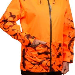 VESTE CHASSE RESISTANTE IMPERMEABLE ORANGE FLUO SUPERTRACK 100 5 VESTE CHASSE RESISTANTE IMPERMEABLE ORANGE FLUO SUPERTRACK 100 -Magasin Woolpower veste chasse resistante impermeable orange fluo supertrack 100 5