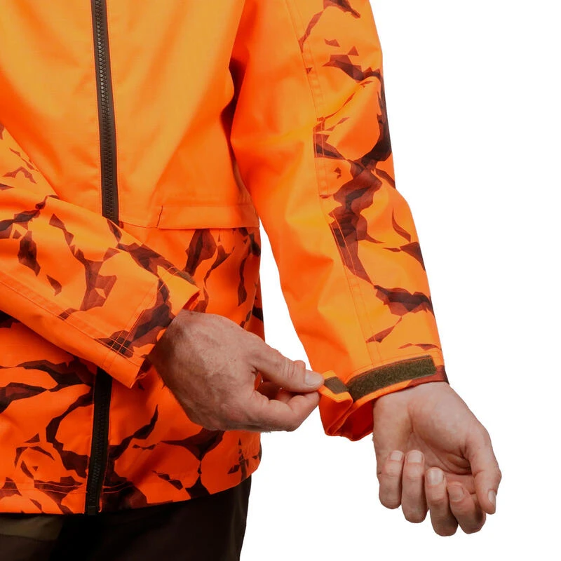 VESTE CHASSE RESISTANTE IMPERMEABLE ORANGE FLUO SUPERTRACK 100 VESTE CHASSE RESISTANTE IMPERMEABLE ORANGE FLUO SUPERTRACK 100 -Magasin Woolpower veste chasse resistante impermeable orange fluo supertrack 100 7