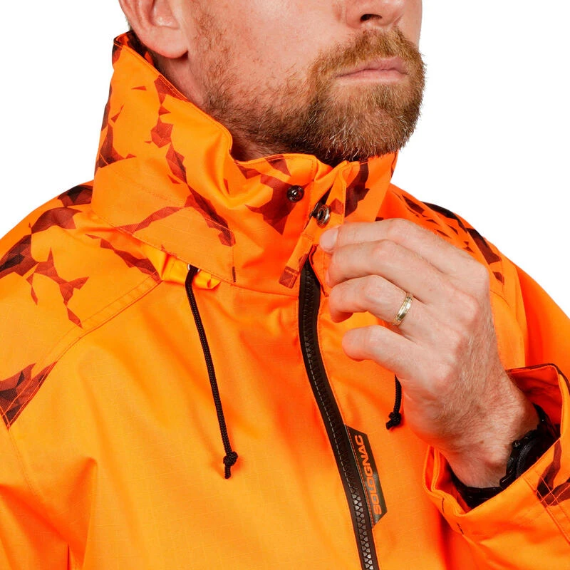 VESTE CHASSE RESISTANTE IMPERMEABLE ORANGE FLUO SUPERTRACK 100 VESTE CHASSE RESISTANTE IMPERMEABLE ORANGE FLUO SUPERTRACK 100 -Magasin Woolpower veste chasse resistante impermeable orange fluo supertrack 100 8