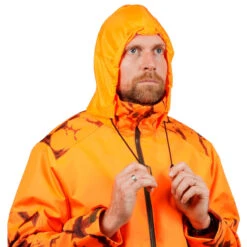 VESTE CHASSE RESISTANTE IMPERMEABLE ORANGE FLUO SUPERTRACK 100 9 VESTE CHASSE RESISTANTE IMPERMEABLE ORANGE FLUO SUPERTRACK 100 -Magasin Woolpower veste chasse resistante impermeable orange fluo supertrack 100 9