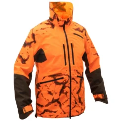 VESTE CHASSE RESISTANTE IMPERMEABLE ORANGE FLUO SUPERTRACK 900 LIGHT -Magasin Woolpower veste chasse resistante impermeable orange fluo supertrack 900 light 2