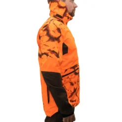 VESTE CHASSE RESISTANTE IMPERMEABLE ORANGE FLUO SUPERTRACK 900 LIGHT -Magasin Woolpower veste chasse resistante impermeable orange fluo supertrack 900 light 7