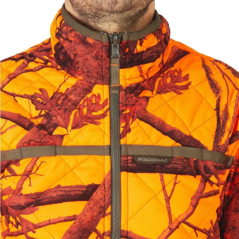 VESTE CHASSE REVERSIBLE SILENCIEUSE CAMOUFLAGE/CAMOUFLAGE FLUO VESTE CHASSE REVERSIBLE SILENCIEUSE CAMOUFLAGE/CAMOUFLAGE FLUO -Magasin Woolpower veste chasse reversible silencieuse camouflagecamouflage fluo 7