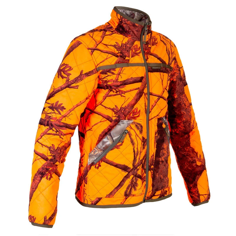 VESTE CHASSE REVERSIBLE SILENCIEUSE CAMOUFLAGE/CAMOUFLAGE FLUO VESTE CHASSE REVERSIBLE SILENCIEUSE CAMOUFLAGE/CAMOUFLAGE FLUO -Magasin Woolpower veste chasse reversible silencieuse camouflagecamouflage fluo 8