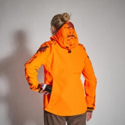 VESTE CHASSE SUPERTRACK FEMME RESISTANTE IMPERMEABLE ORANGE FLUO 500 7 VESTE CHASSE SUPERTRACK FEMME RESISTANTE IMPERMEABLE ORANGE FLUO 500 -Magasin Woolpower veste chasse supertrack femme resistante impermeable orange fluo 500 7