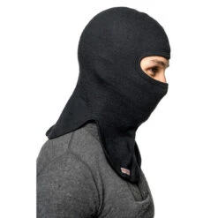 Woolpower Balaclava Merino 400 - Noir -Magasin Woolpower woolpower balaclava merino 400 noir 2