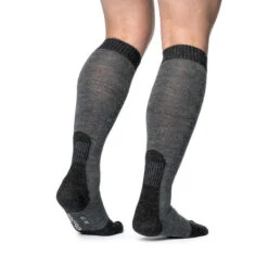 Woolpower Chaussettes Skilled Liner Mi-mollet - Gris Foncé/Gris -Magasin Woolpower woolpower chaussettes skilled liner mi mollet gris foncegris 2