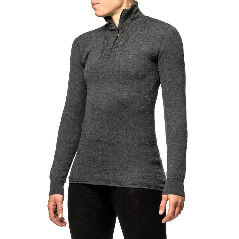Woolpower Merino Base Layer Zip Turtleneck 200 - Gris Woolpower Merino Base Layer Zip Turtleneck 200 - Gris -Magasin Woolpower woolpower merino base layer zip turtleneck 200 gris 1
