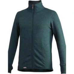 Woolpower Veste Ă Fermeture Ăclair Mid Layer Merino 400 - Vert ForĂȘt